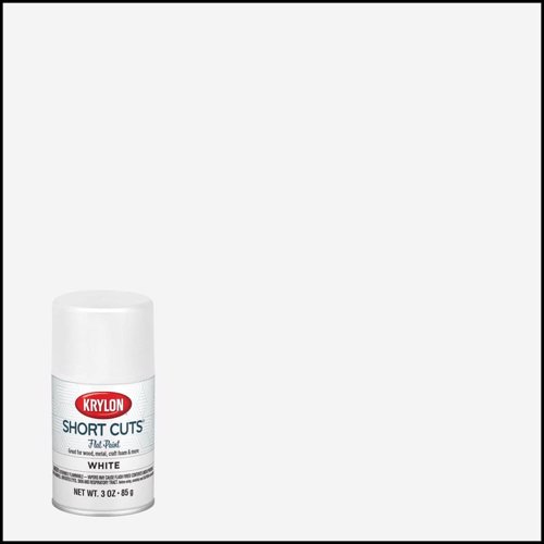 Krylon Short Cuts Flat White Spray  Paint 3 oz