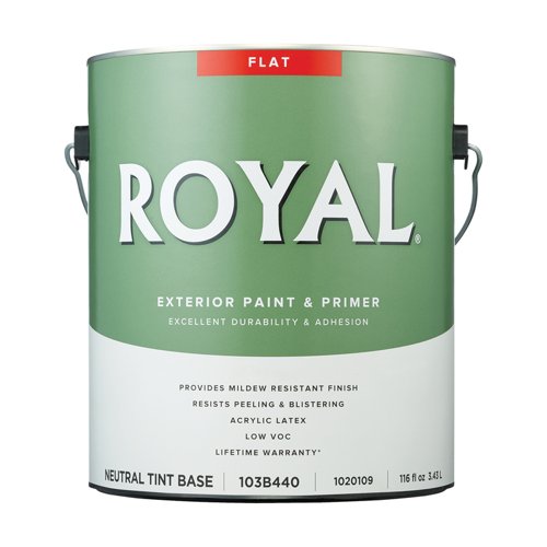 Royal Flat Tint Base Neutral Base Paint Exterior 1 gal
