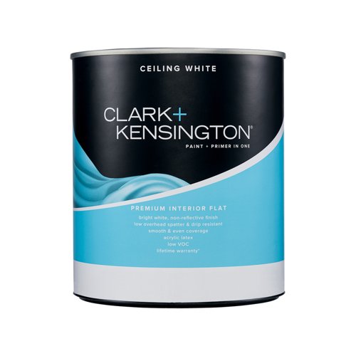 Clark+Kensington Flat Ceiling White Ceiling Paint Interior 1 qt