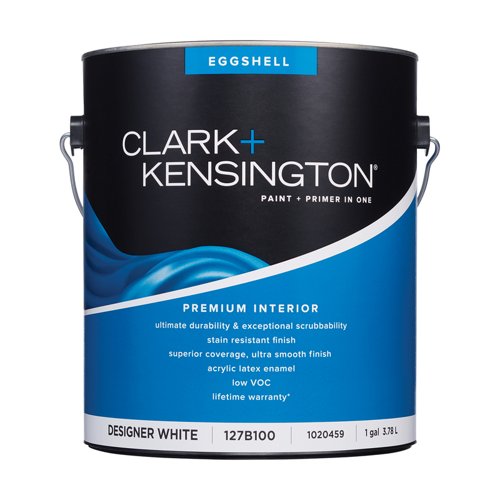Clark+Kensington Eggshell Designer White Paint and Primer Interior 1 gal