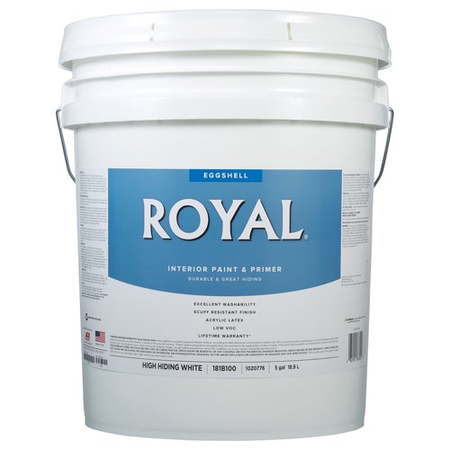 Royal Eggshell High Hiding White Paint Interior 5 gal