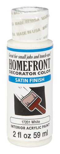 Homefront Satin White Hobby Paint 2 oz