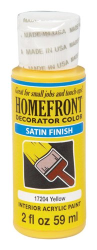 Homefront Satin Yellow Hobby Paint 2 oz