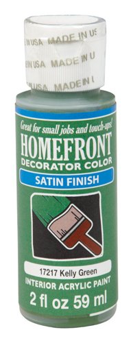 Homefront Decorator Color Satin Kelly Green Hobby Paint 2 oz