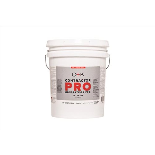 C+K Contractor Pro Flat Tint Base Mid-Tone Base Paint Interior 5 gal