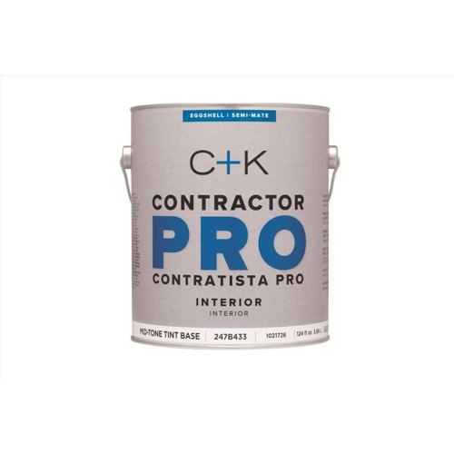 C+K Contractor Pro Eggshell Tint Base Mid-Tone Base Paint Interior 1 gal