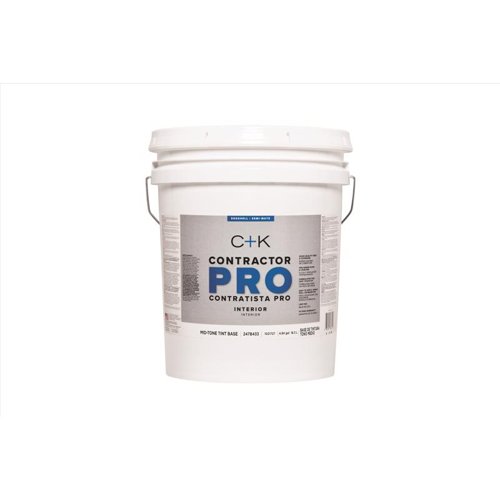 C+K Contractor Pro Eggshell Tint Base Mid-Tone Base Paint Interior 5 gal