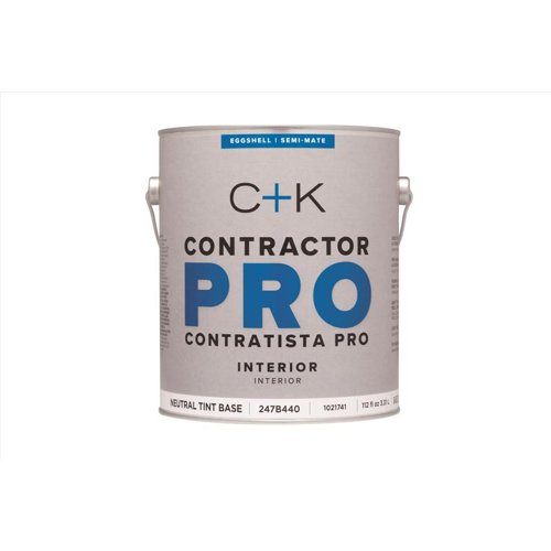 C+K Contractor Pro Eggshell Tint Base Tint Base Paint Interior 1 gal