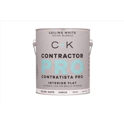 C+K Contractor Pro Flat Ceiling White Paint Interior 1 gal