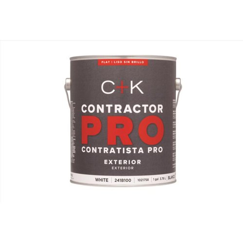 C+K Contractor Pro Flat White Paint Exterior 1 gal