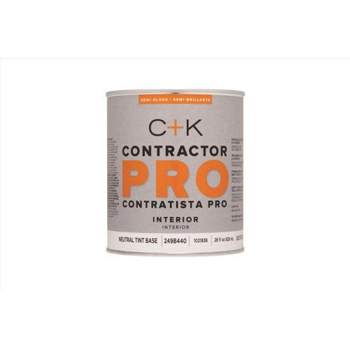 C+K Contractor Pro Semi-Gloss Tint Base Tint Base Paint Interior 1 qt