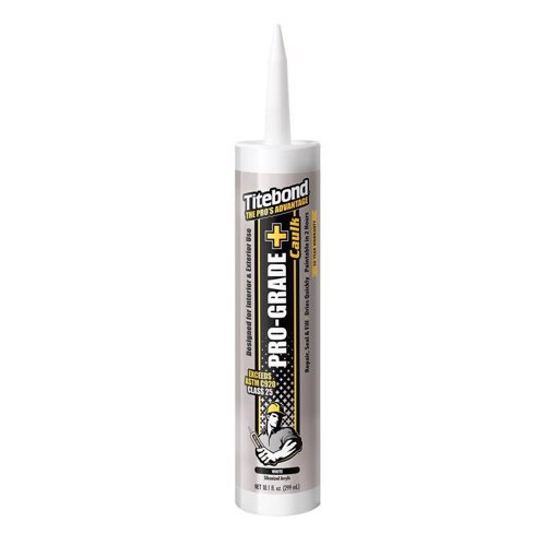 Titebond Pro-Grade Plus White Siliconized Acrylic Multipurpose Caulk 10.1 oz