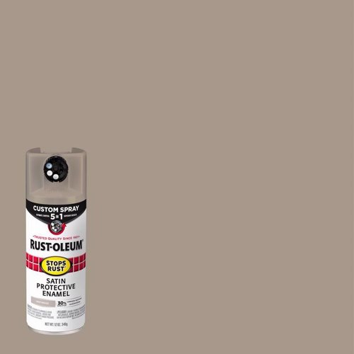 Rust-Oleum Stops Rust Custom Spray 5-in-1 Satin Driftwood Spray Paint 12 oz