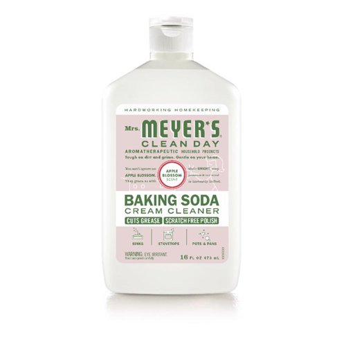 Mrs. Meyer's Clean Day Apple Blossom Scent Baking Soda Cleaner Cream 16 oz