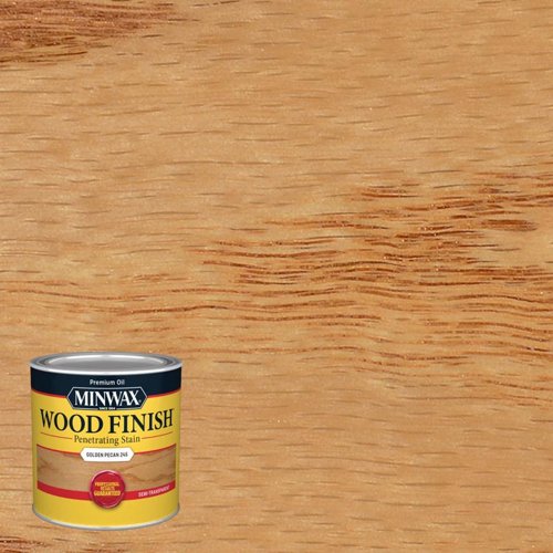 Minwax Wood Finish Semi-Transparent Golden Pecan Oil-Based Penetrating Wood Stain 1/2 pt
