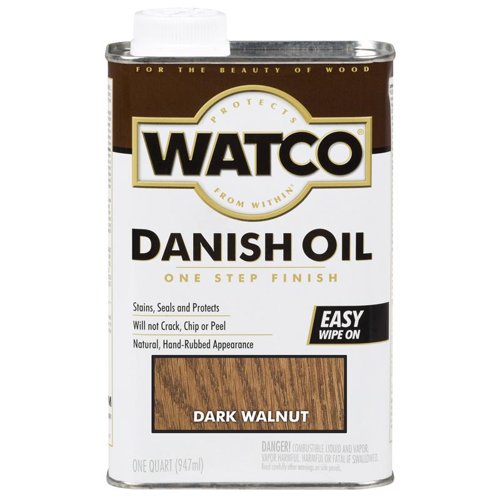 WATCO Transparent Dark Walnut Oil-Based Danish Oil 1 qt