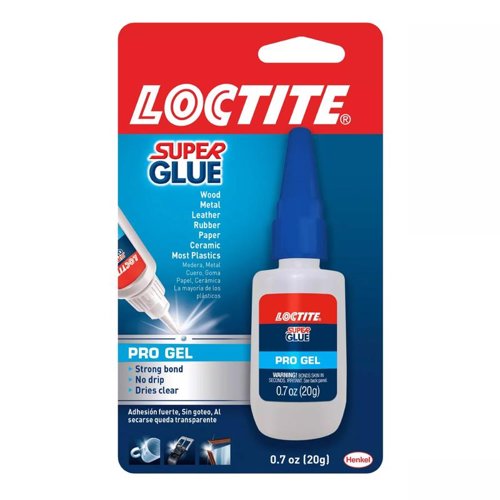 Loctite Super Strength Ethyl Cyanoacrylate Clear Super Glue 0.7 oz