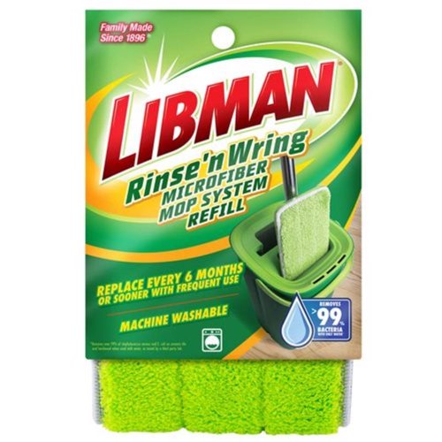 Libman Rinse N' Wring 13 in. Flat Microfiber Mop Refill 1 pk