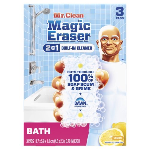Mr. Clean Magic Eraser Non-Scratch Cleaning Pad For All Purpose 4.6 in. L 3 pk