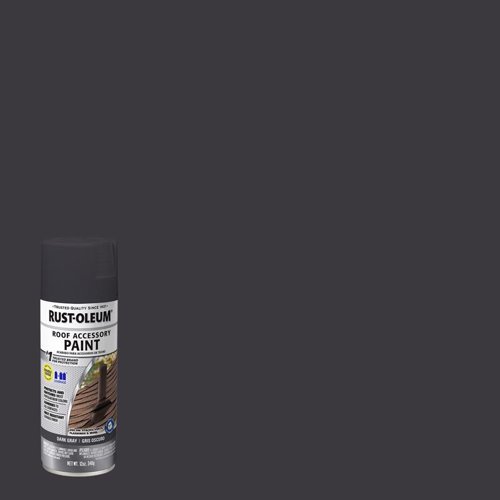 Rust-Oleum Roof Accessory Flat Dark Gray Spray  Paint 12 oz