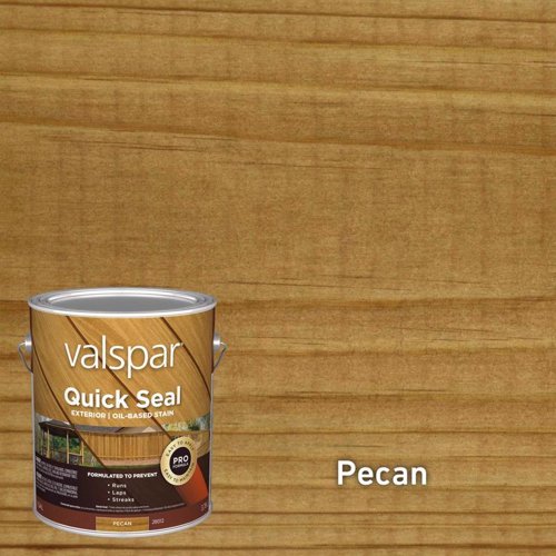 Valspar Quick Seal Semi-Transparent Pecan Oil-Based Exterior Stain 1 gal
