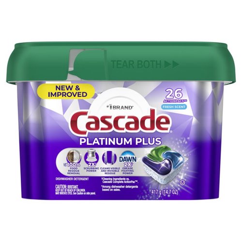 Cascade Platinum Plus Fresh Scent Pods Dishwasher Detergent 14.7 oz 1 pk
