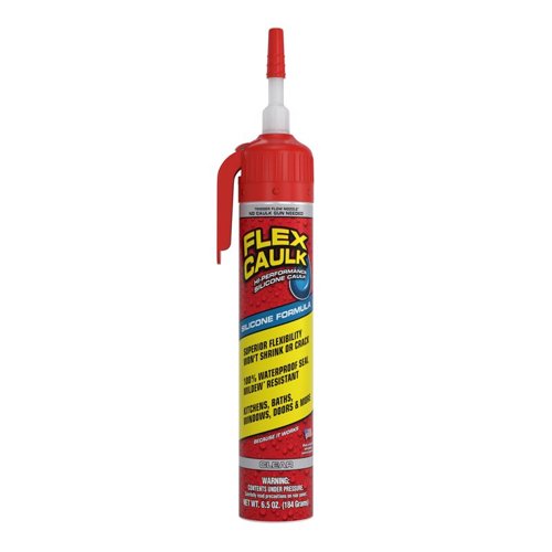 Flex Seal Family of Products Flex Caulk Clear Silicone All Purpose Caulk 6.5 oz