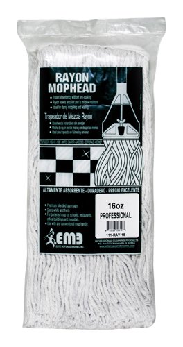 Elite Mops and Brooms 16 oz Cut End Rayon Mop Refill 1 pk