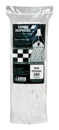 Elite Mops and Brooms 24 oz Cut End Rayon Mop Refill 1 pk