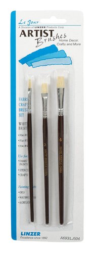Linzer No. 0/2/4 Flat Artist Paint Brush Set