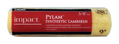 Linzer Impact Pylam Synthetic Lambskin 9 in. W X 3/8 in. Regular Paint Roller Cover 1 pk