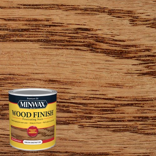 Minwax Wood Finish Semi-Transparent English Chestnut Oil-Based Penetrating Wood Stain 1 qt