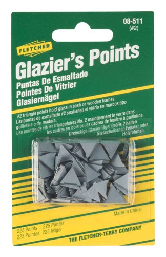 Fletcher-Terry Glazier Points For Repairing or reglazing windows 0 oz 225 pk