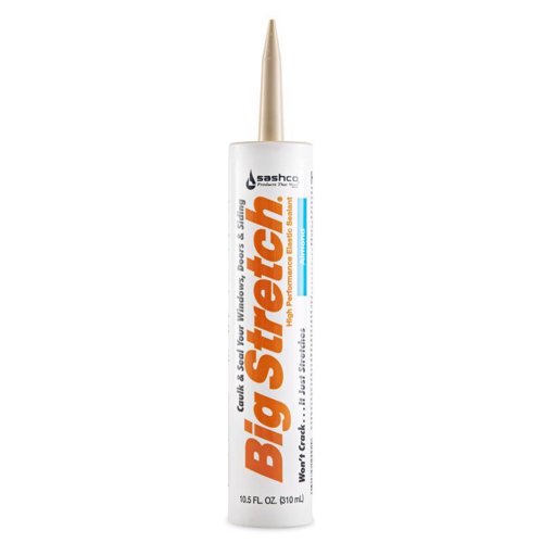 Sashco Big Stretch Almond Elastomeric Acrylic Latex Door/Siding/ Window Caulk 10.5 oz