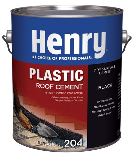 Henry Smooth Black Asphalt Roof Cement 0.9 gal