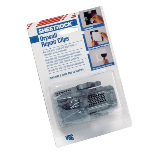 USG Sheetrock Reinforced Metal Gray Drywall Repair Clips