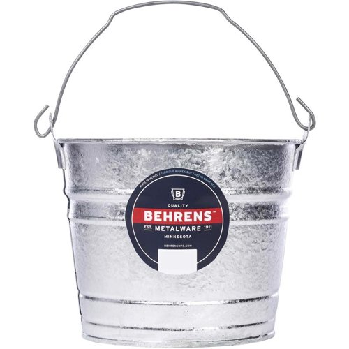 Behrens 5 qt Galvanized Pail Silver
