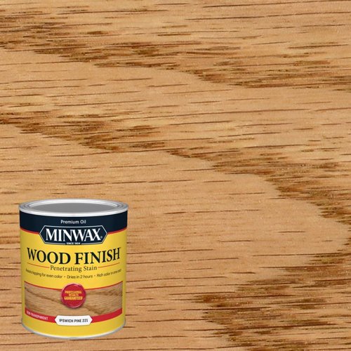 Minwax Wood Finish Semi-Transparent Ipswich Pine Oil-Based Penetrating Wood Stain 1 qt