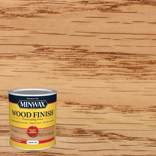 Minwax Wood Finish Semi-Transparent Cherry Oil-Based Penetrating Wood Stain 1 qt