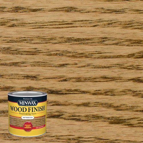 Minwax Wood Finish Semi-Transparent Driftwood Oil-Based Penetrating Wood Stain 1/2 pt