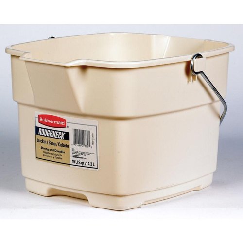 Rubbermaid Roughneck 15 qt Bucket Bisque
