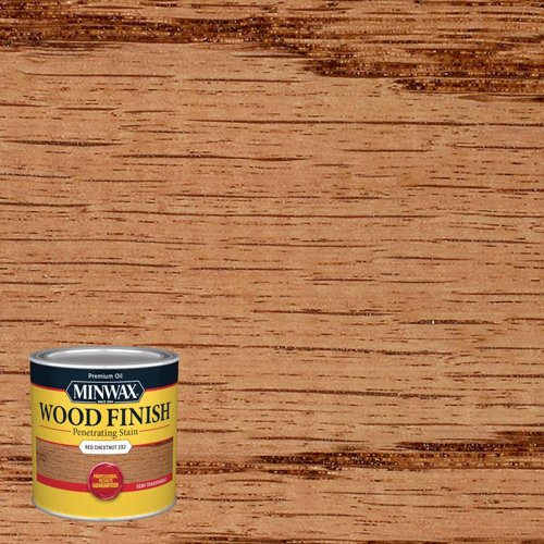Minwax Wood Finish Semi-Transparent Red Chestnut Oil-Based Penetrating Wood Stain 1/2 pt