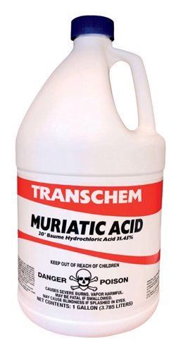 Transchem Muriatic Acid 1 gal Liquid – Household Cleaners | City Lumber | Your One Stop Shop Hardware, Building Supplies & Tools in Texas San Angelo, Texas