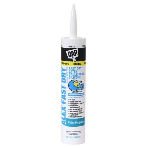 DAP Alex Fast Dry White Acrylic Latex Caulk 10.1 oz