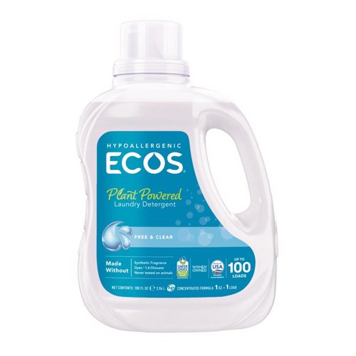ECOS PRO Free & Clear Scent Laundry Detergent Liquid 100 oz 1 pk