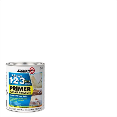 Zinsser Bulls Eye 123 Plus White Water-Based Acrylic Primer 1 qt