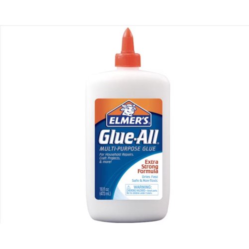 Elmer's Glue-All High Strength Polyvinyl acetate homopolymer Clear All Purpose Adhesive 16 oz