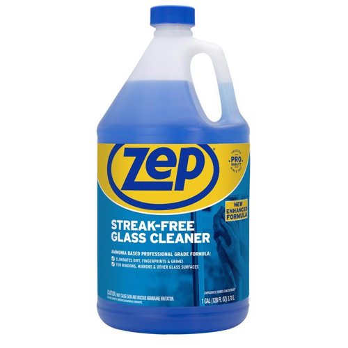 Zep Ammonia Scent Glass Cleaner 128 oz Liquid