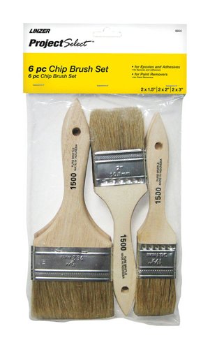 Linzer Project Select Assorted in. Flat Chip Brush