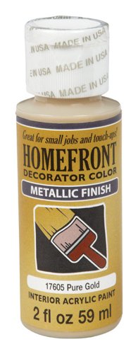 Homefront Metallic Pure Gold Hobby Paint 2 oz